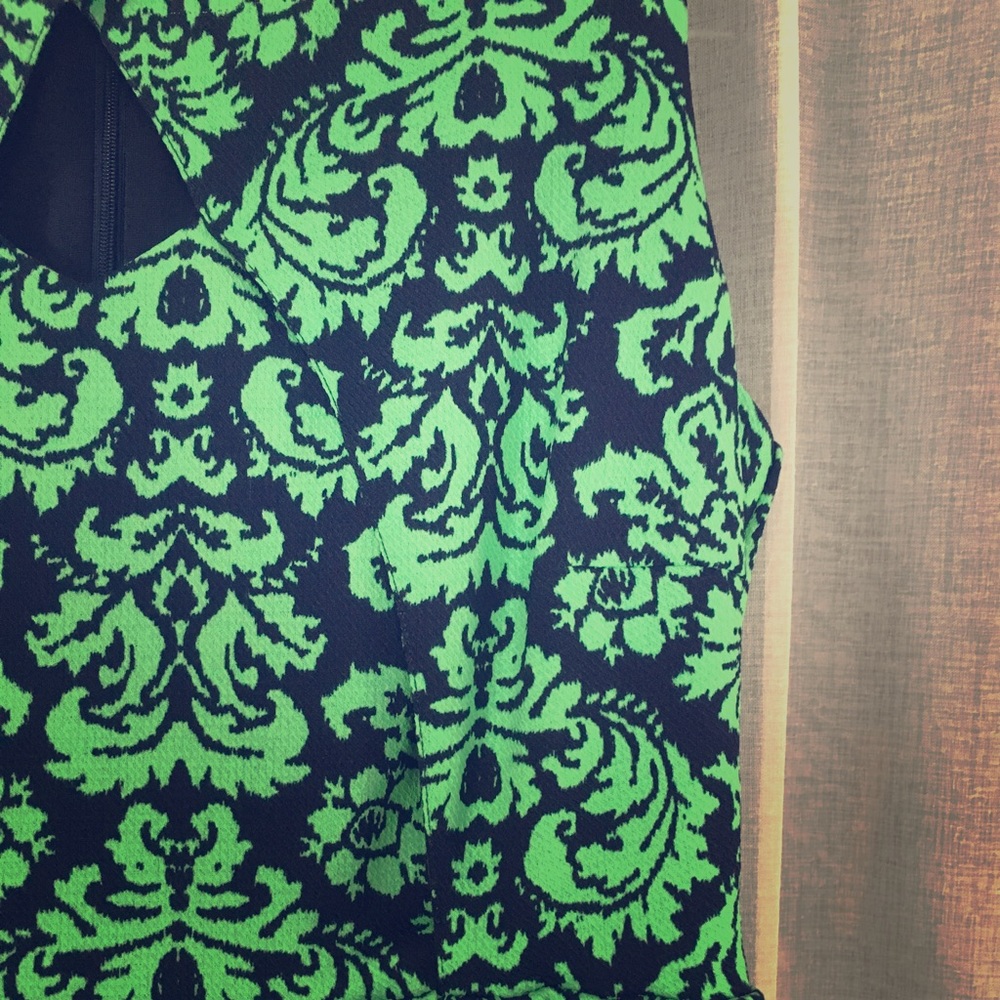 Navy/Mint green Dress Super Cute! Size Large